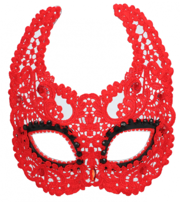 Akių kaukė "Puošni velniukė"