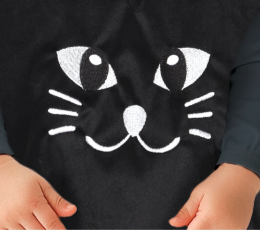 Apsiaustas su gobtuvu " Katinėlis" (18-24 mėn.) 2