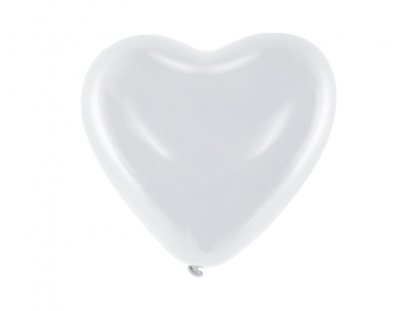 Balionas "Balta širdelė" (30 cm)