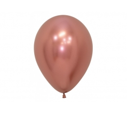 Balionas, chrominis rožinio aukso (30 cm/Sempertex)