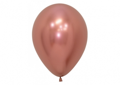 Balionas, chrominis rožinio aukso (30 cm/Sempertex)