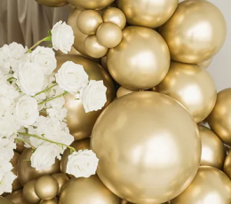 Balionas, glossy auksinis (60 cm/Party Deco) 1 Balionas, glossy auksinis (60 cm/Party Deco) 1