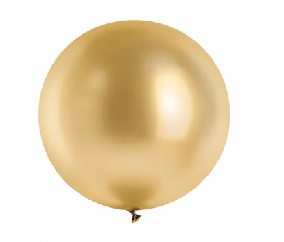 Balionas, glossy auksinis (60 cm/Party Deco)
