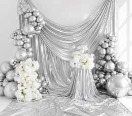 Balionas, glossy sidabrinis (30 cm/Party Deco) 1 Balionas, glossy sidabrinis (30 cm/Party Deco) 1