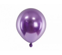 Balionas, chrominis violetinis (12 cm/Party Deco)