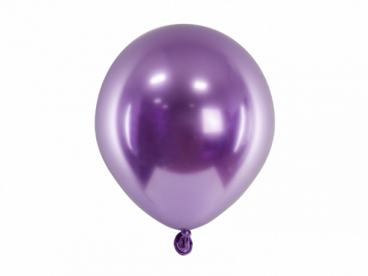 Balionas, chrominis violetinis (12 cm/Party Deco)