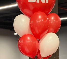 Balionas su logotipu "BNI"