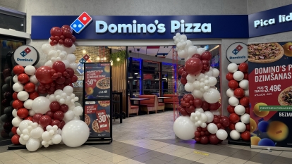 Balionų girlianda "Domino's"