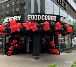 Balionų girlianda "Food court"