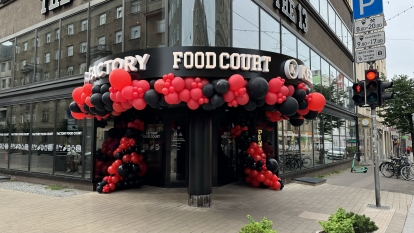 Balionų girlianda "Food court"