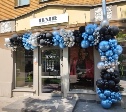 Balionų girlianda "Hair Concept"