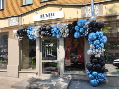 Balionų girlianda "Hair Concept"