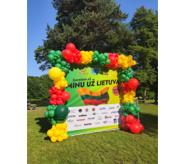 Balionų girlianda "Minu už Lietuvą"