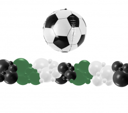 Balionų girlianda, pasidaryk pats "Futbolas" (3 m.)