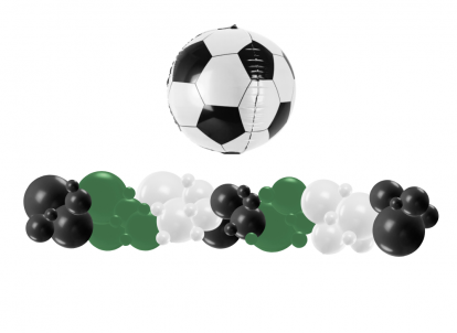 Balionų girlianda, pasidaryk pats "Futbolas" (3 m.)