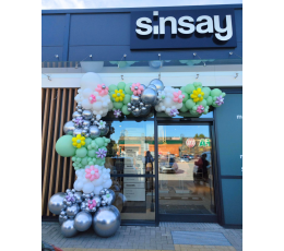 Balionų girlianda "Sinsay gėlytės"