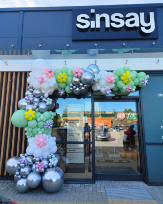 Balionų girlianda "Sinsay gėlytės"