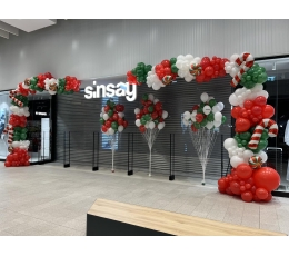 Balionų girlianda "Sinsay Kalėdos"