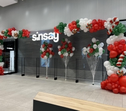 Balionų girlianda "Sinsay Kalėdos"