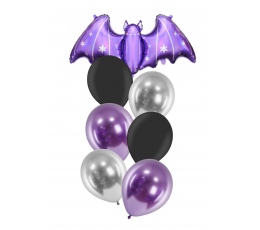 Balionų puokštė "Violetinis šikšnosparnis"