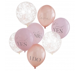 Balionų rinkinys "She said yes" (8 vnt./30 cm)