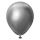 Chrominis balionas, pilkas (12 cm/Kalisan)
