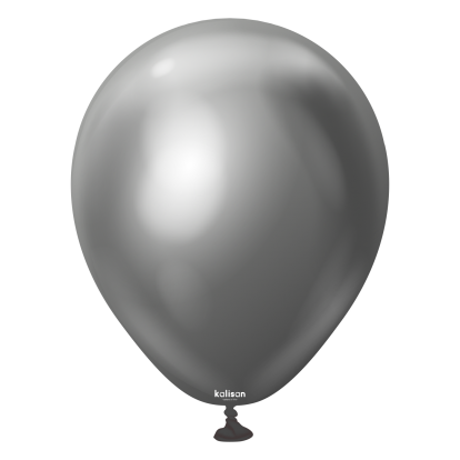 Chrominis balionas, pilkas (12 cm/Kalisan)
