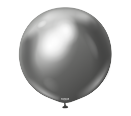 Chrominis balionas, pilkas (60 cm/Kalisan)
