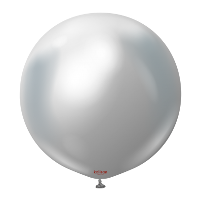 Chrominis balionas, mirror silver (60 cm/Kalisan)