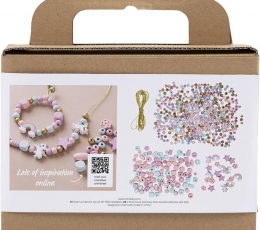 Creativ papuošalų gaminimo rinkinys, pastelinių spalvų 1