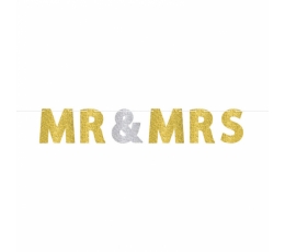 Girlianda "Mr.&Mrs.", blizgi 