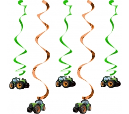 Karināmās dekorācijas "Traktori" (5 gab)