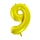 Folinis balionas "9", auksinis (85 cm)