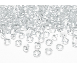 Конфетти, бриллианты, прозрачные (100 шт/ 12 мм)