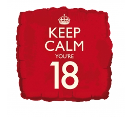 Folinis balionas "Keep calm 18"