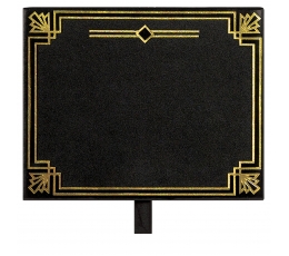 Kreidinės lentelės-segtukai, juodai auksinės (8 vnt.) 