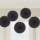 Kabančios dekoracijos-vėduoklės, juodos (5 vnt./15 cm)