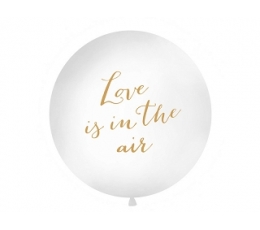 Didelis balionas "Love is in the air", baltas (1 m)