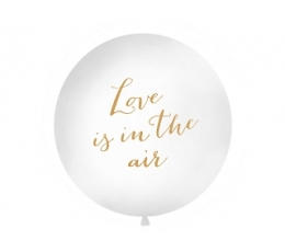 Gigantbalons "Love is in the air", balts (1 m)