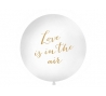 Didelis balionas "Love is in the air", baltas (1 m)