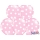 Balons, maigi rozā ar punktiem (30 cm)