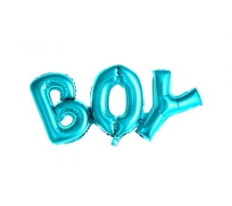 Folinis balionas "Boy", žydras  (67x29 cm)