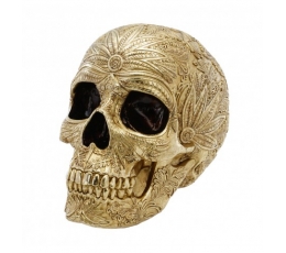 Dekoracija "Auksinė kaukolė", prabangi