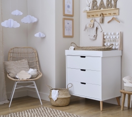 Dekoracija-užrašas "Baby", pinta šiaudinė 4