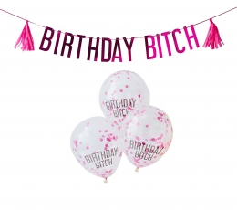Dekoracijų rinkinys "Birthday Bitch"