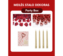 Dekoracijų rinkinys "Meilės stalui"