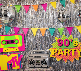 Dekoracijų rinkinys nuomai "90's Disco" 0