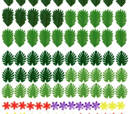 Dekoracijų rinkinys stalui "HavajaI" 2