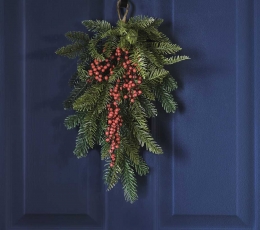 Dekoratyvinė kabanti šaka su uogomis (50 cm) 1