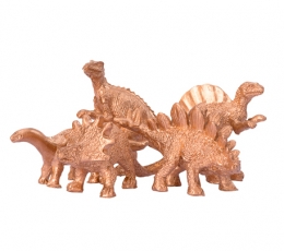 Dekoratyvinės figūrėlės "Dinozaurai", auksinės (5 vnt./6 cm) 2
